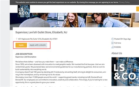 Levis Careers Application