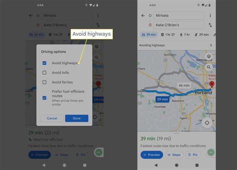 Maps That Avoid Highways