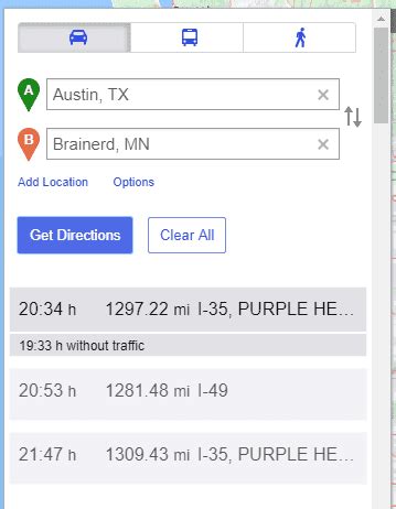 Maps Yahoo Directions