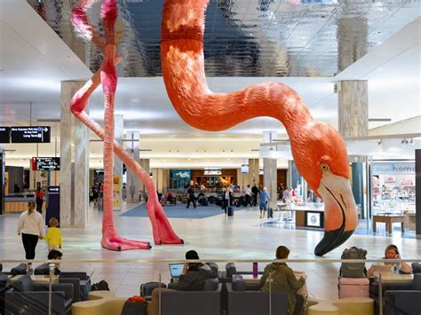 Massive Flamingo Installation Lands At Florida Airport Massive Flamingo Installation Lands At Florida Airport