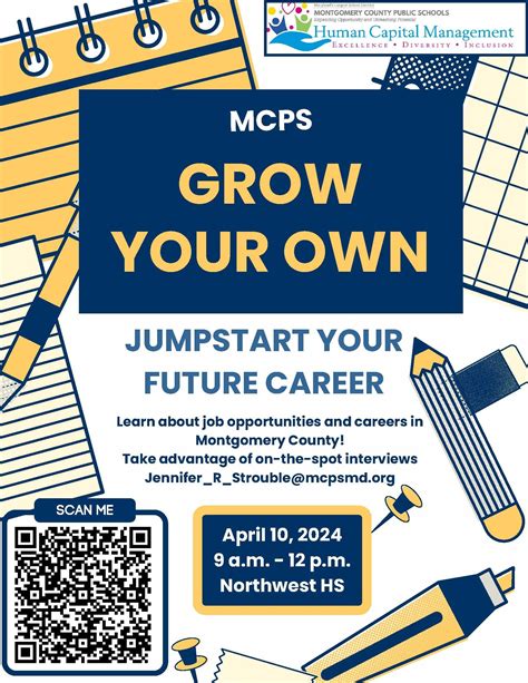 Mcps Grow Your Own Career Day For Students Set For April 10