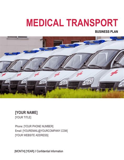 Medical Transport Business Plan Template Download Medical Transport Business Plan Template Download