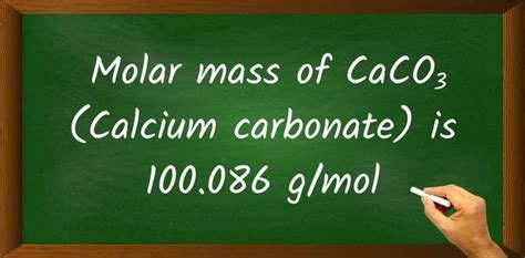 Molar Mass Calcium Carbonate