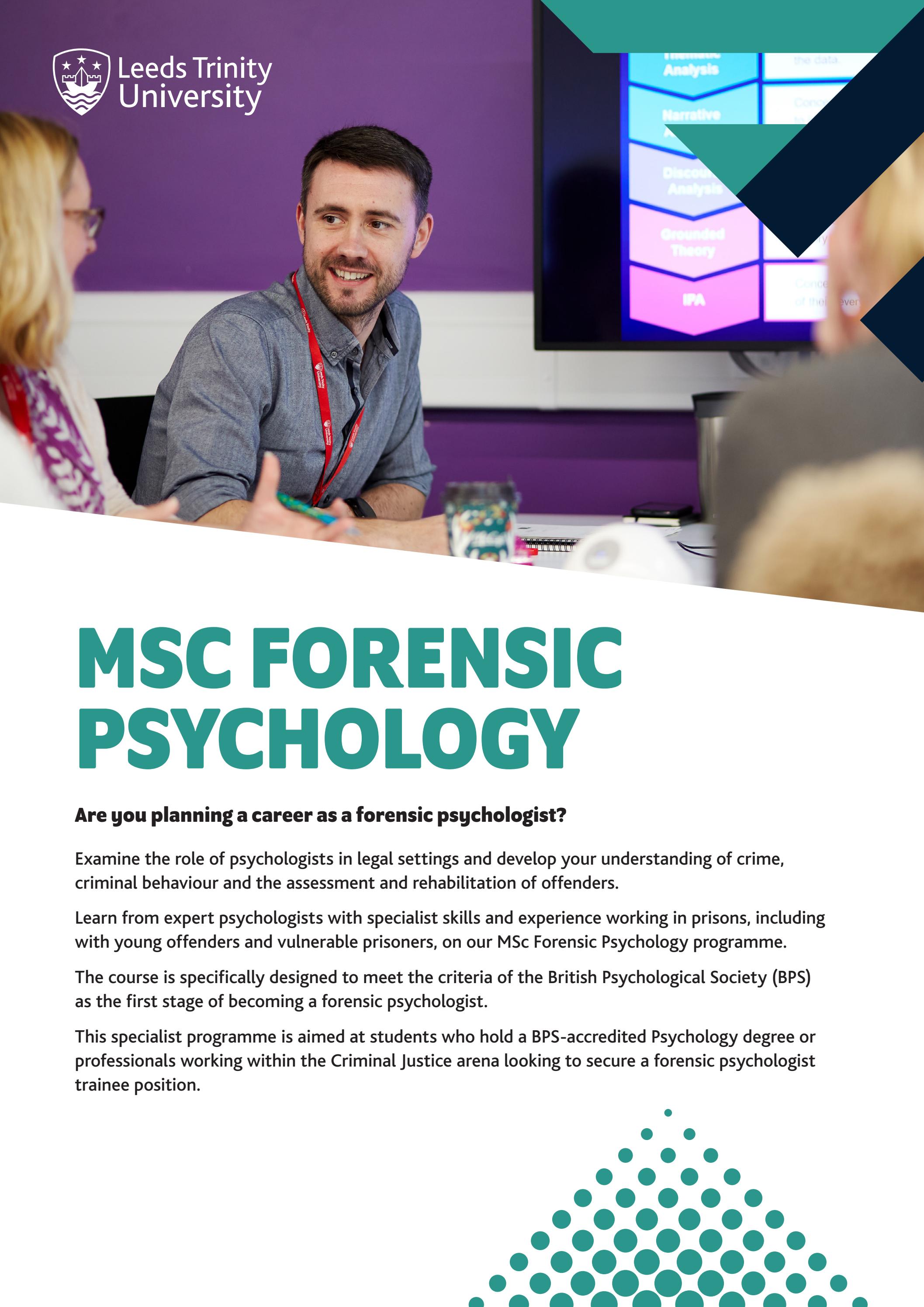 Msc Forensic Psychology By Leeds Trinity University Issuu Msc Forensic Psychology By Leeds Trinity University Issuu