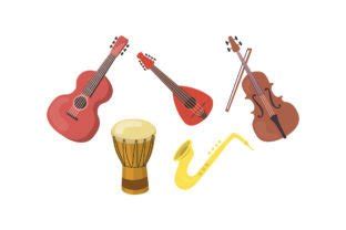 Music Instrumental Graphic By Activeluckystudio Creative Fabrica