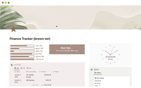Notion Finance Tracker