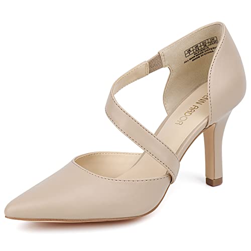 Nude Closed Toe Heels