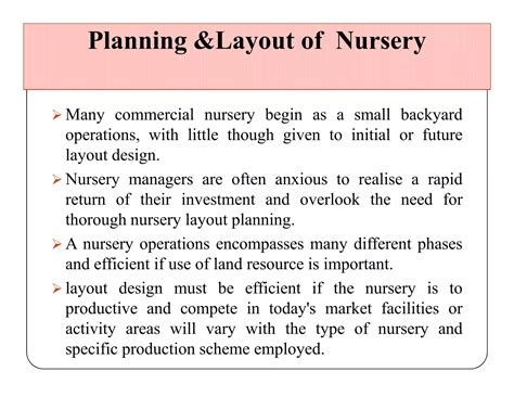 Nursery Types Structure Components Planning And Lay Out Of Nursery Ppt Nursery Types Structure Components Planning And Lay Out Of Nursery Ppt