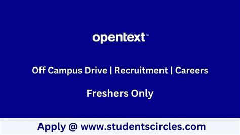 Opentext Corporation Careers For Freshers Opentext Corporation Careers For Freshers
