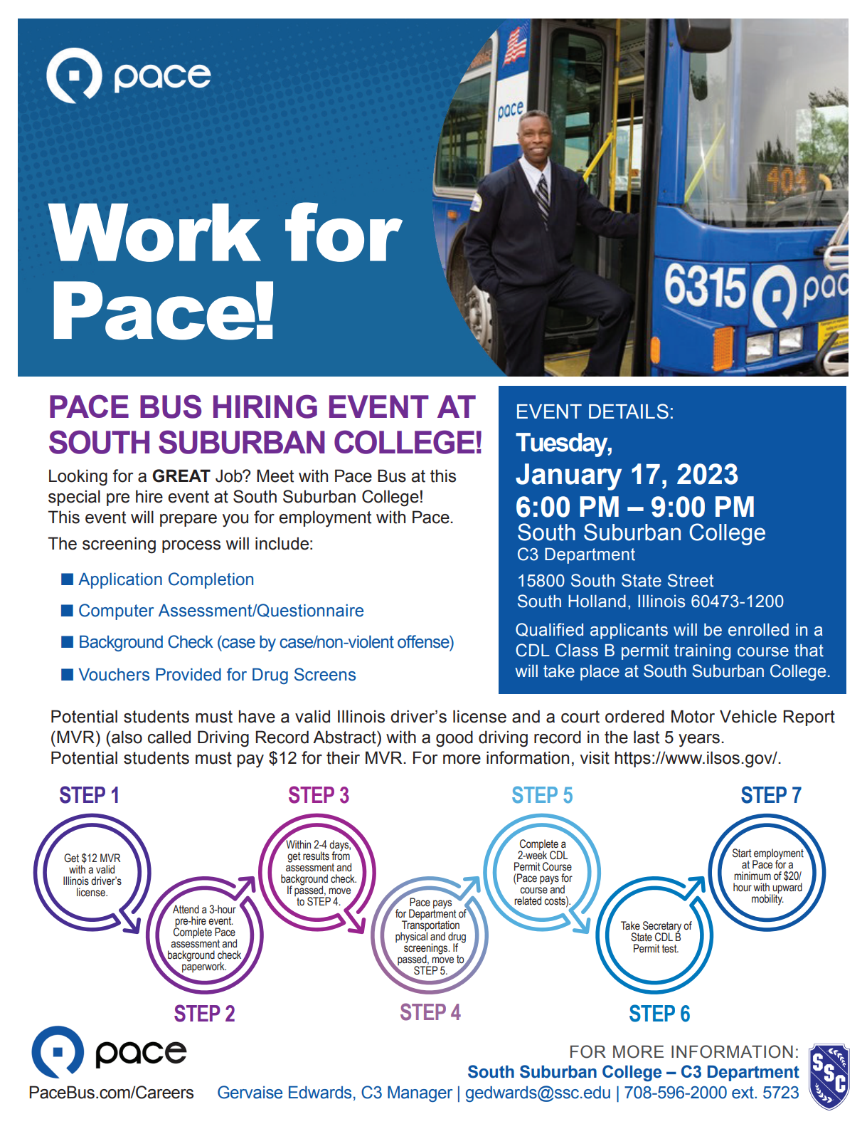 Pace Bus Hiring Event Calumet City Pace Bus Hiring Event Calumet City