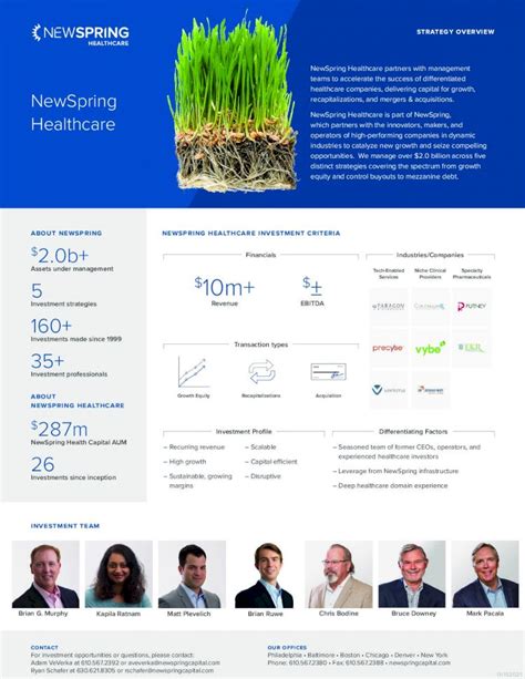 Pdf Newspring Healthcare Investment Criteria Newspring Healthcare Pdf Newspring Healthcare Investment Criteria Newspring Healthcare