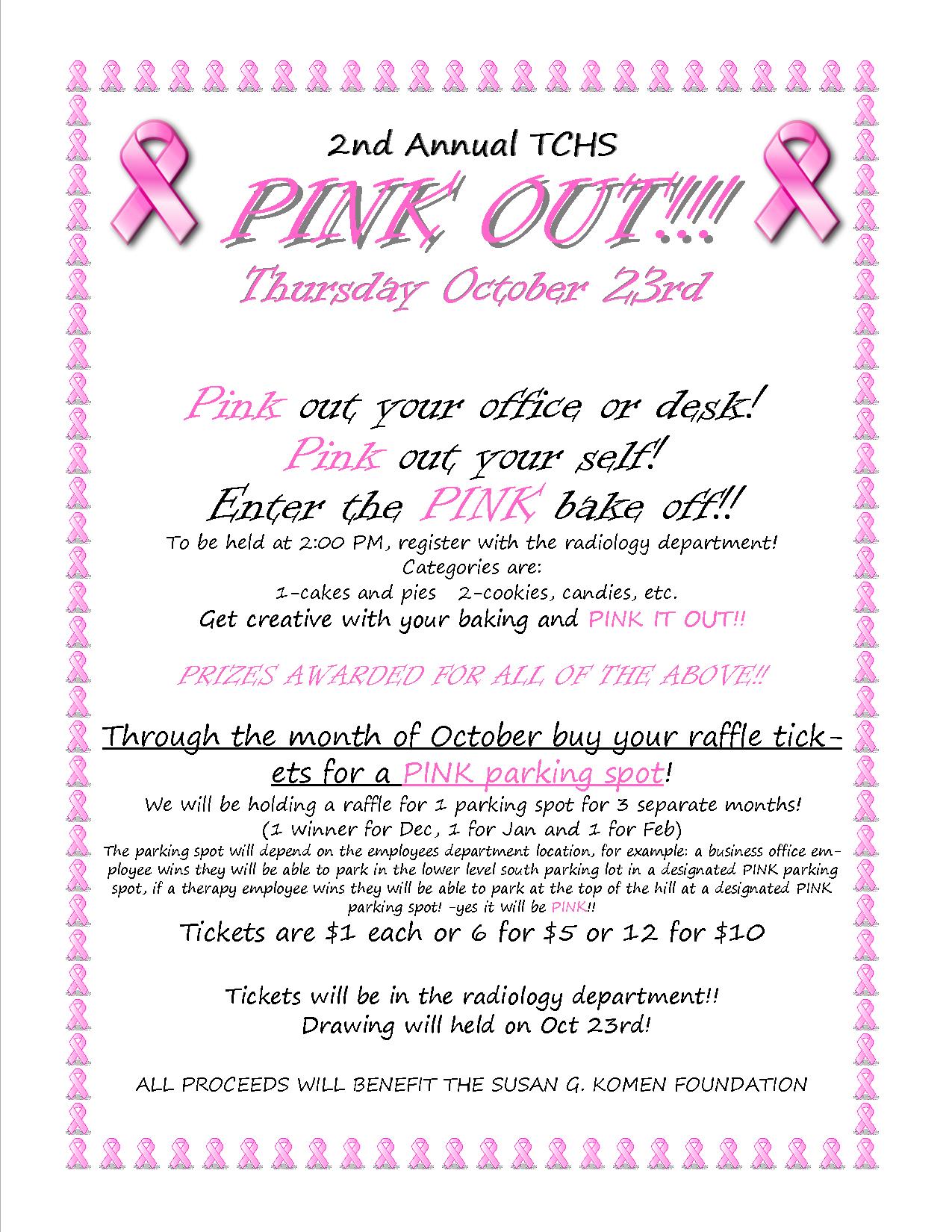 Pink Out Flyer Thayer County Health Services Pink Out Flyer Thayer County Health Services