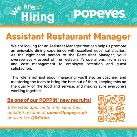 Popeyes Careers Ph On Linkedin Hiringnow Careeropportunities Popeyes Careers Ph On Linkedin Hiringnow Careeropportunities