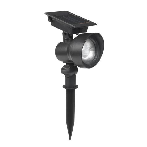 Portfolio 12X Black Solar Led Landscape Flood Light At Lowes Com