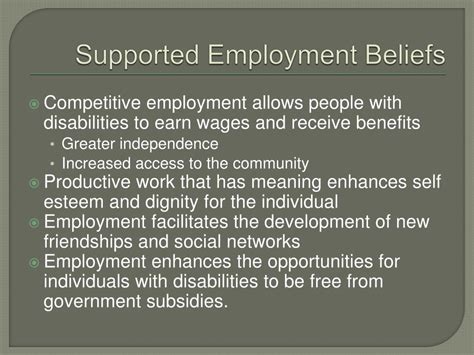 Ppt The Supported Employment Program For People With Disabilities Ppt The Supported Employment Program For People With Disabilities