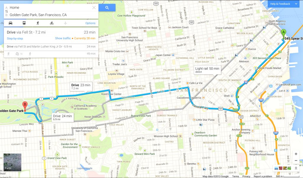 Printable Google Maps Driving Directions
