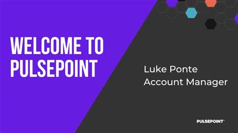 Pulsepoint On Linkedin A Warm Welcome To Luke Ponte Who S Joining The Pulsepoint On Linkedin A Warm Welcome To Luke Ponte Who S Joining The