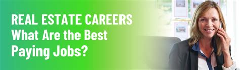 Real Estate Career Paths What Are The Best Paying Jobs