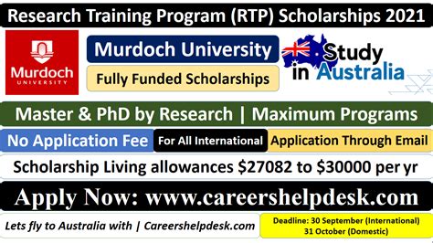 Research Training Program Rtp At Murdoch University Study In Australia Research Training Program Rtp At Murdoch University Study In Australia