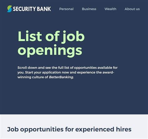 Security Bank Careers Premiere Relationship Officer Wealth Security Bank Careers Premiere Relationship Officer Wealth