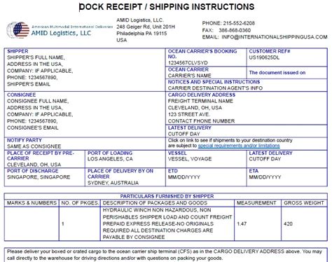 Shipping Instructions For Shipping Goods From The Usa Abroad Shipping Instructions For Shipping Goods From The Usa Abroad