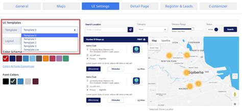 Store Finder Interface Store Finder Interface