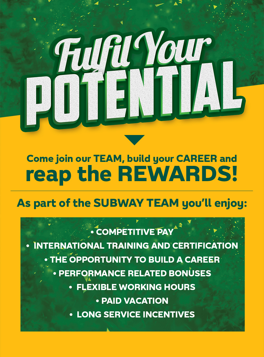 Subway Careers Online Application
