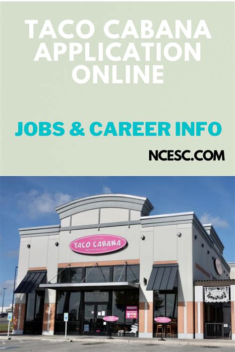 Taco Cabana Application Online Jobs Career Info Discovering Taco Cabana Application Online Jobs Career Info Discovering