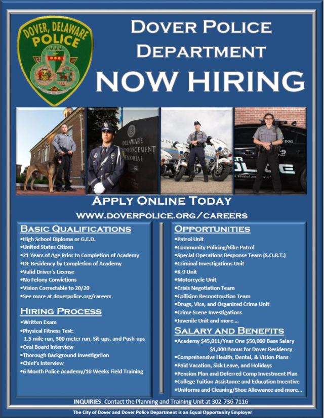 Testing Recruitment Events City Of Dover Police Department
