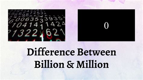 The Difference Between 1 Million And Billion Youtube The Difference Between 1 Million And Billion Youtube