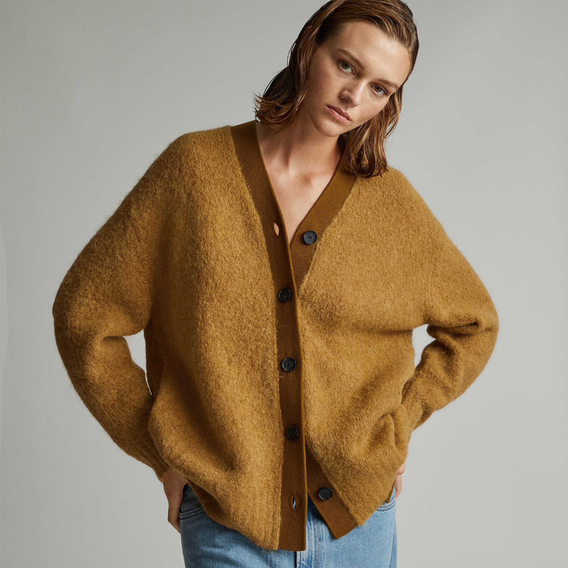 The Superfuzz Alpaca Oversized Crew Dijon Everlane The Superfuzz Alpaca Oversized Crew Dijon Everlane