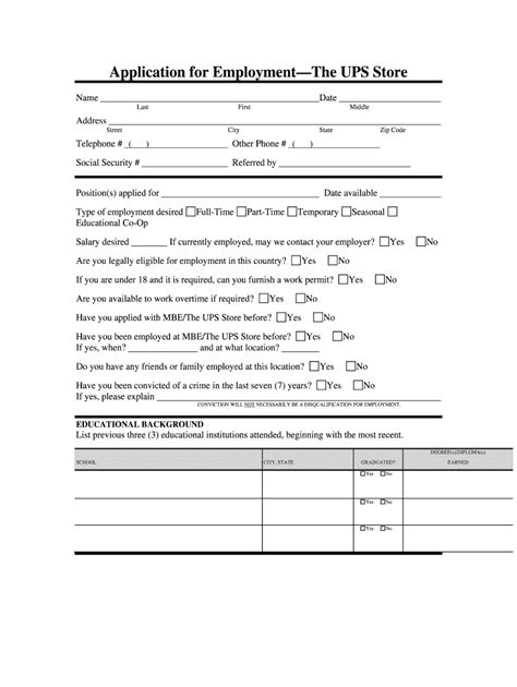 The Ups Store Application For Employment Fill And Sign Printable The Ups Store Application For Employment Fill And Sign Printable