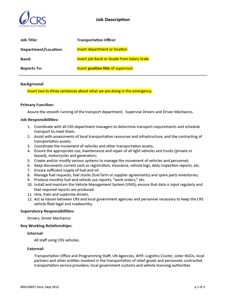 Transportation Dispatcher Job Description Transport Informations Lane Transportation Dispatcher Job Description Transport Informations Lane