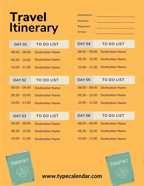 Travel Itinerary Book