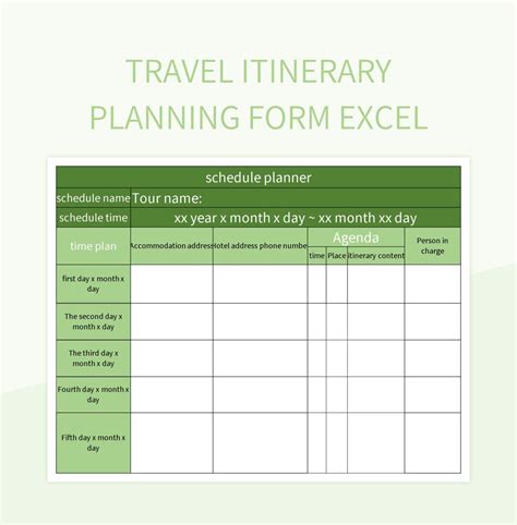 Travel Itinerary Template Excel Infoupdate Org Travel Itinerary Template Excel Infoupdate Org