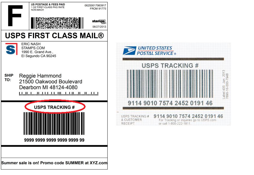 U.s. Tracking Number