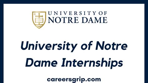 University Of Notre Dame Internships 2025 Careers Grip University Of Notre Dame Internships 2025 Careers Grip