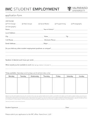 Valparaiso University Student Jobs Valparaiso University Student Jobs