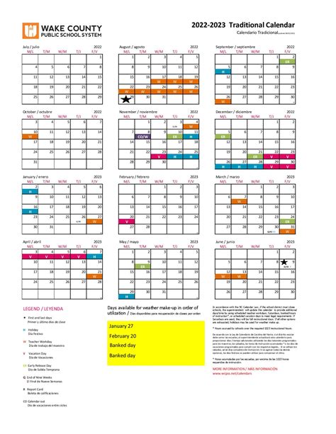 Wake County Public Schools Calendar Holidays 2022 2023 Pdf Wake County Public Schools Calendar Holidays 2022 2023 Pdf