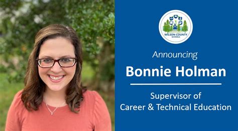 Wilson County Schools Names Bonnie Holman Supervisor Of Career Technical Education Wilson County Source Wilson County Schools Names Bonnie Holman Supervisor Of Career Technical Education Wilson County Source