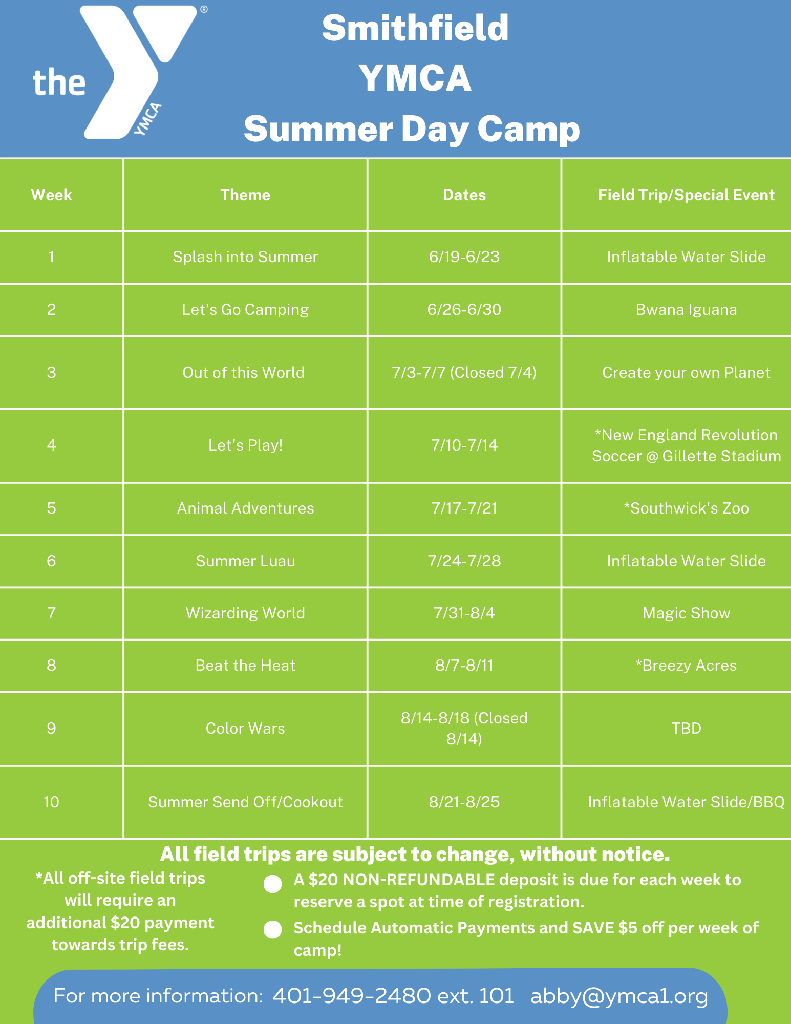 Ymca Summer Camp Careers